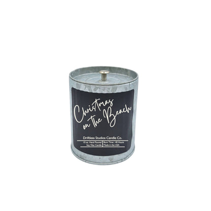 Driftless Studios - Christmas On The Beach Candles Tin Jar Wholesale Candles