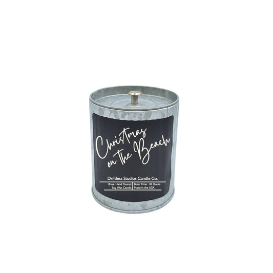 Driftless Studios - Christmas On The Beach Candles Tin Jar Wholesale Candles