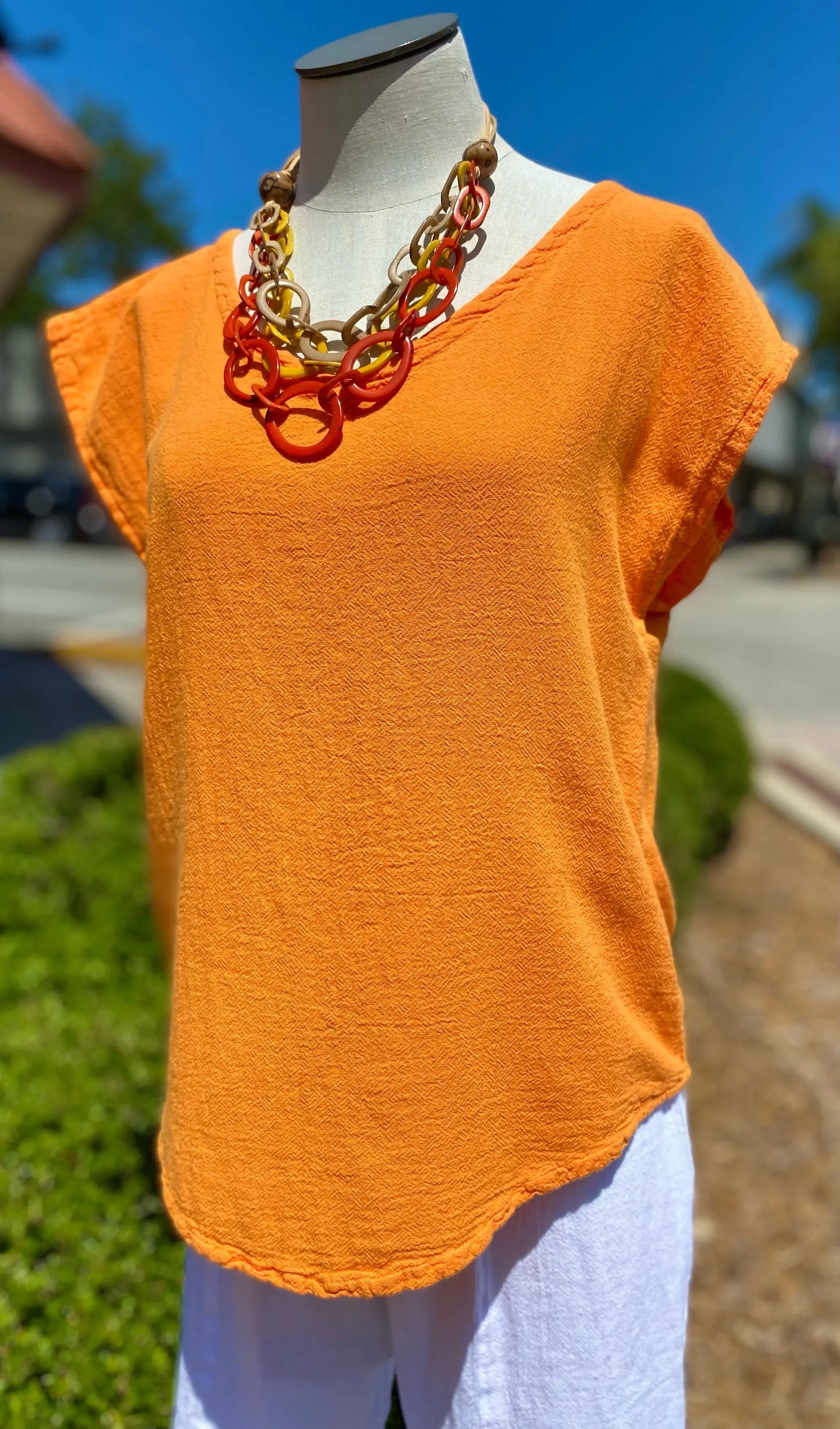 Cottonways - Meagan Top 100% - Perfect Cotton Gauze Staple: 3 / WHITE