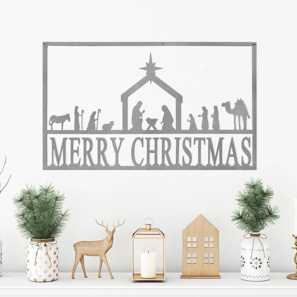 Rusted Orange Craftworks Co. - 18" CUSTOM SINGLE PIECE NATIVITY - 3 STYLES