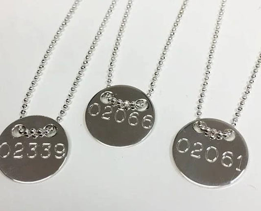 Fishgirl Designs - Custom Engraved Disc Necklace