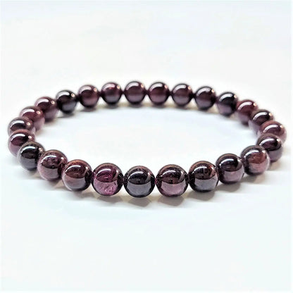 The Healing Sanctuary - Garnet Beaded Bracelets 8mm