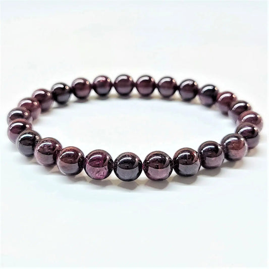 The Healing Sanctuary - Garnet Beaded Bracelets 8mm