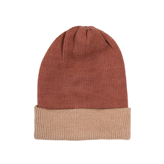 Shupaca Alpaca - Beanie - Rev Rib - Terracotta