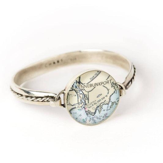 Chart Metalworks - Silver Hook Cord Bracelet