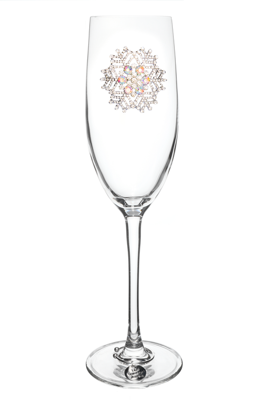 The Queens' Jewels® - Snowflake Jeweled Champagne Flute