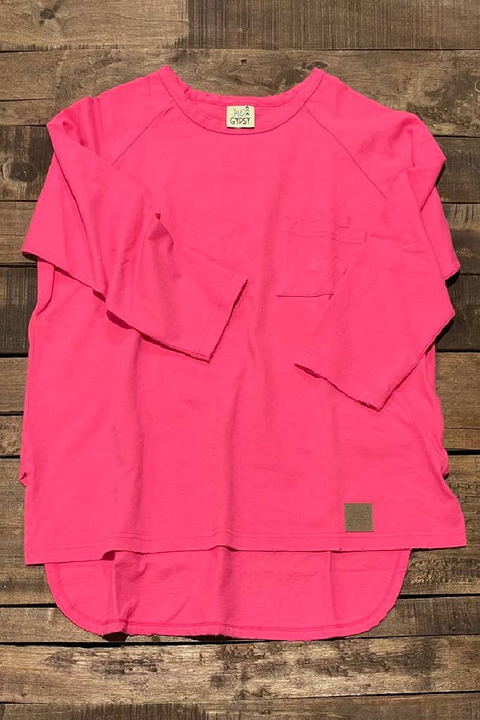 Jaded Gypsy - Wandering Meadow Sweatshirt: LARGE/X-LARGE / magenta