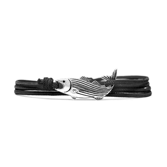 Cape Clasp - The Striper Clasp: Silver / Black Dusk