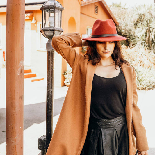 American Hat Makers - McQueen - Womens Felt Fedora Hat