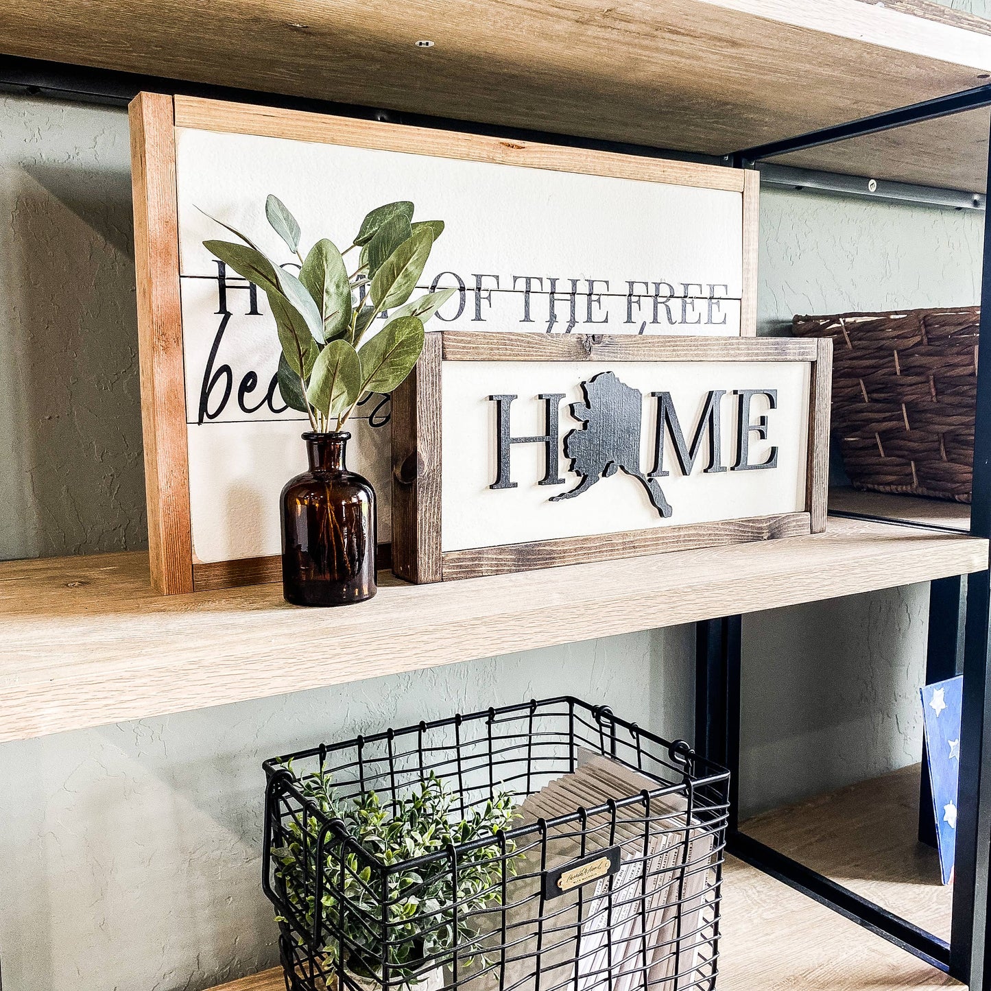 Dakota + Pine Design Co. - Home Customized Wood Laser 3D Sign: Natural