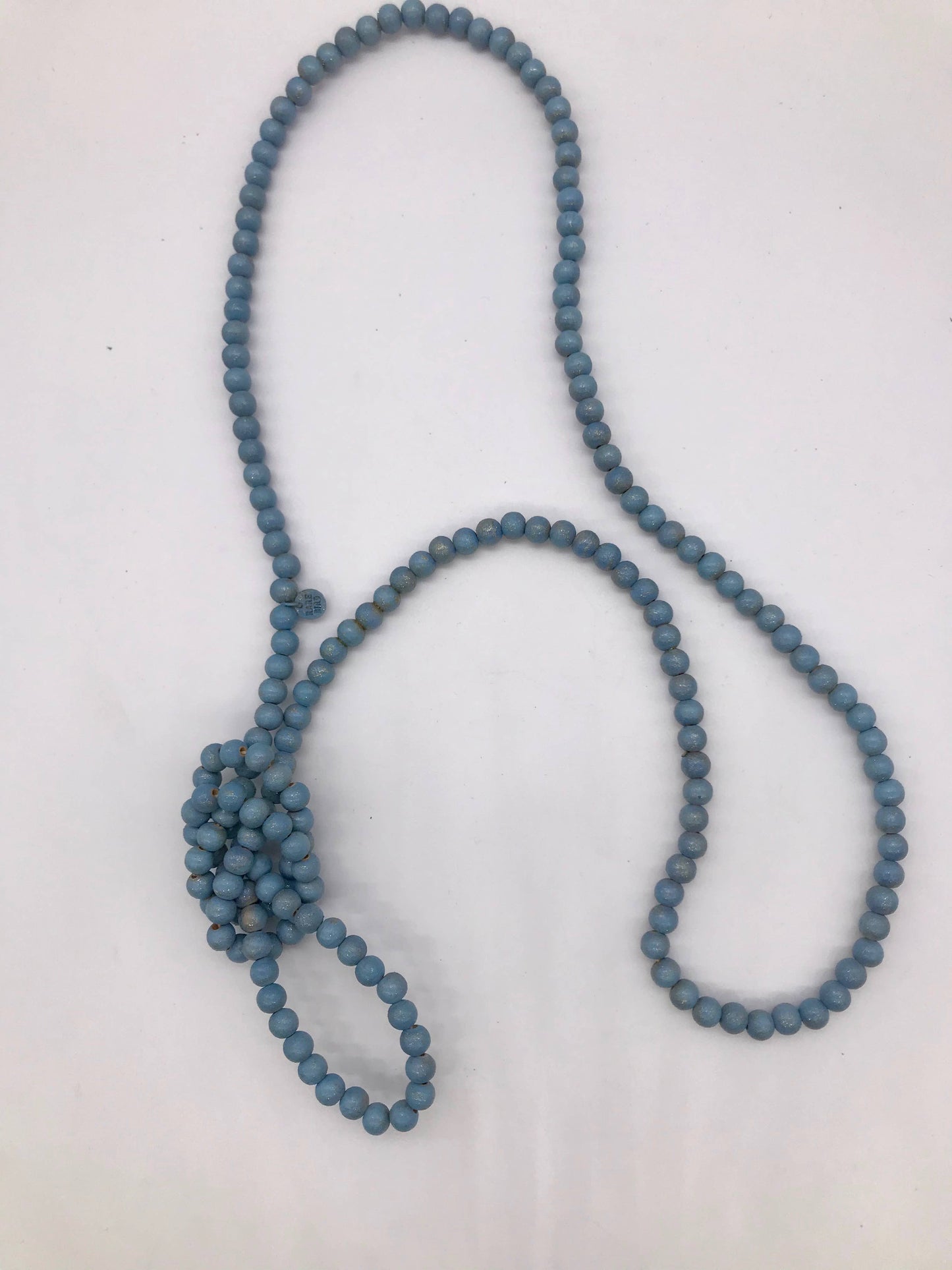 A Rare Bird Shop - Denim Teakwood Necklace