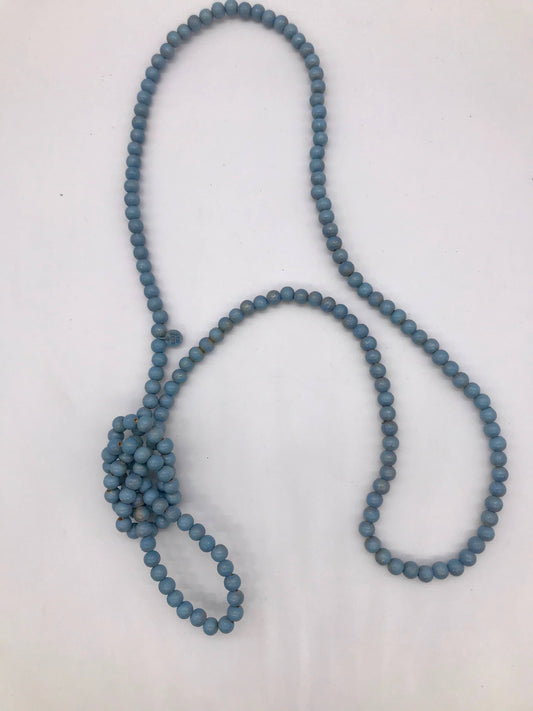 A Rare Bird Shop - Denim Teakwood Necklace