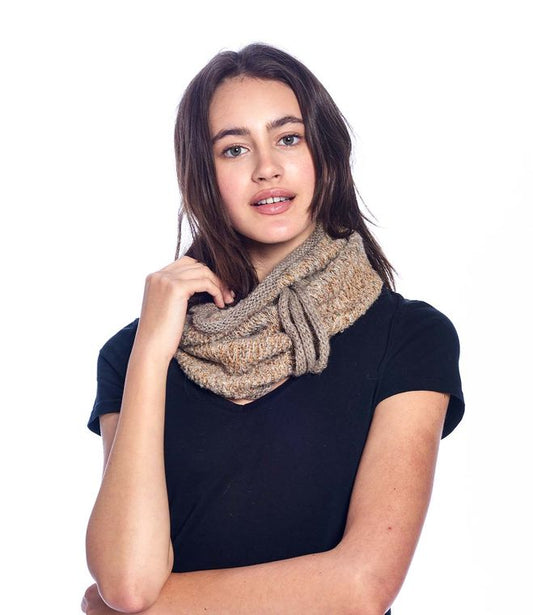 Alpaca Neck Warmer - Caraveli - Camel