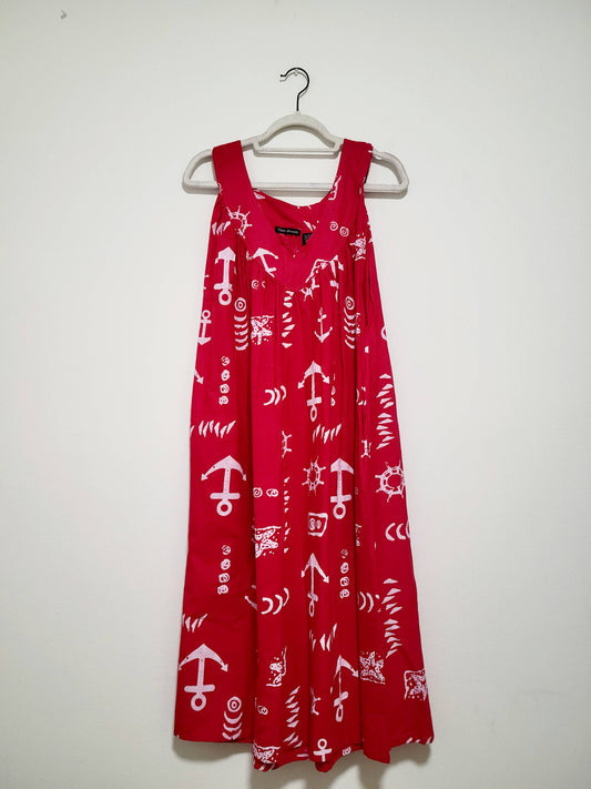 Vibe Jewels - Cotton Sailor Print Dress
