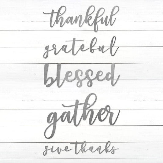 Rusted Orange Craftworks Co. - FARMHOUSE THANKSGIVING WALL WORDS