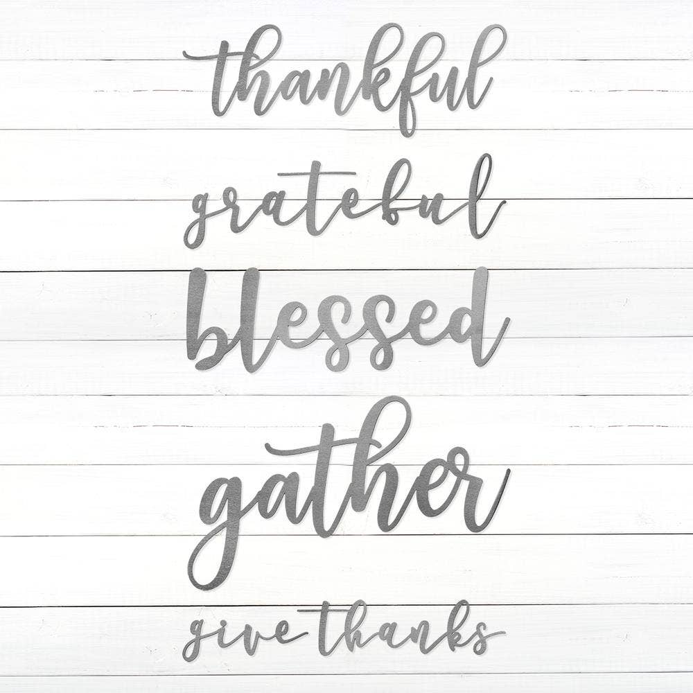 Rusted Orange Craftworks Co. - FARMHOUSE THANKSGIVING WALL WORDS