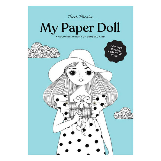 Of Unusual Kind - PHOEBE COLORING PAPER DOLL KIT