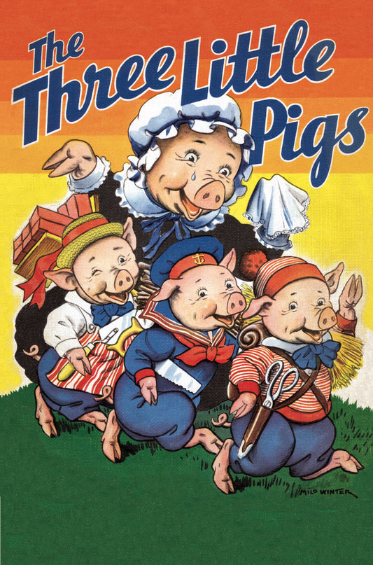 Laughing Elephant Books - The Three Little Pigs Children's Shape Book