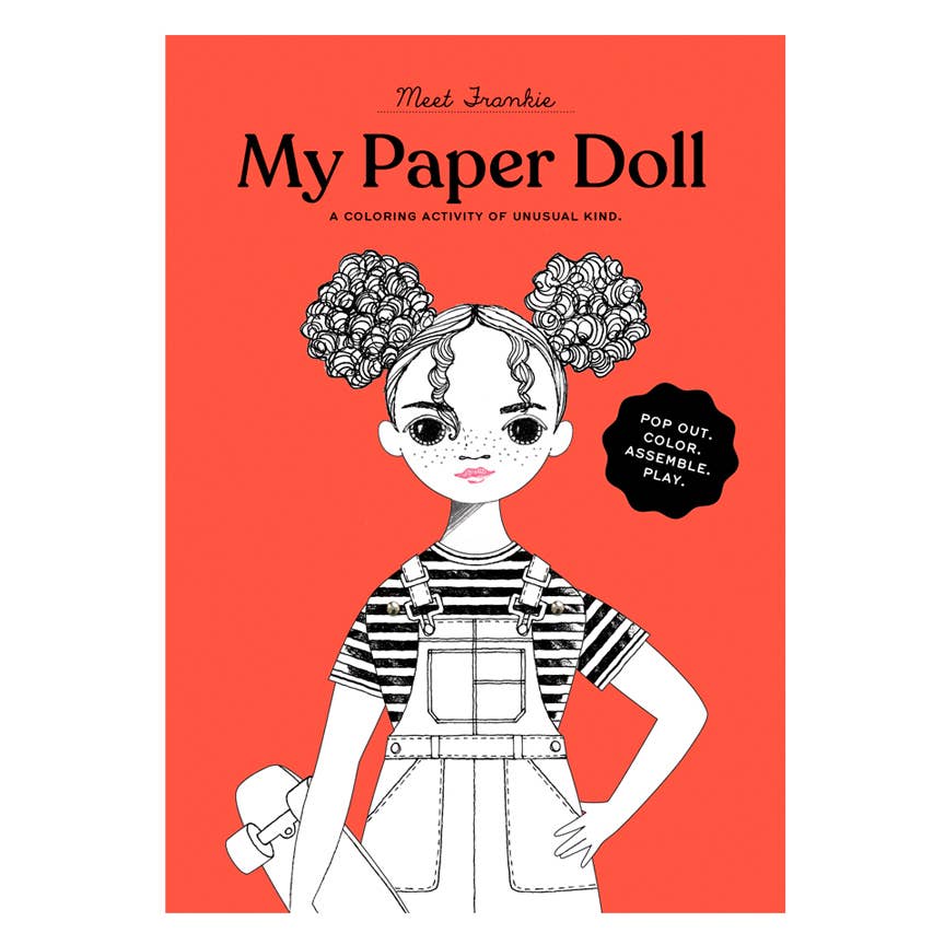 Of Unusual Kind - FRANKIE COLORING PAPER DOLL KIT