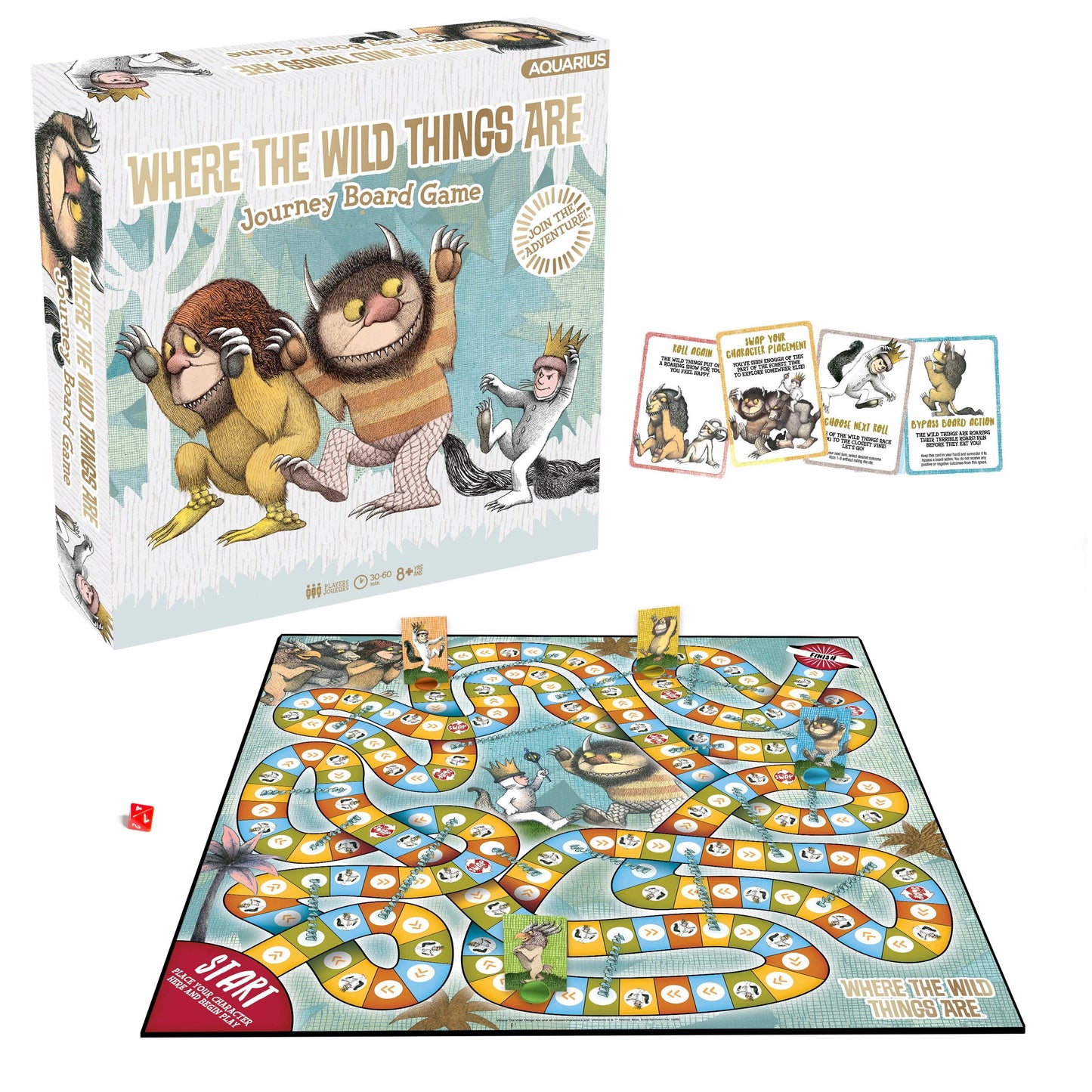 AQUARIUS, GAMAGO, ICUP, & ROCK SAWS by NMR Brands - Where The Wild Things Are Journey Board Game