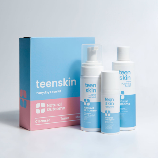 Natural Outcome Skincare - Teen Skin Kit - 3-Step Acne Clarifying Regimen