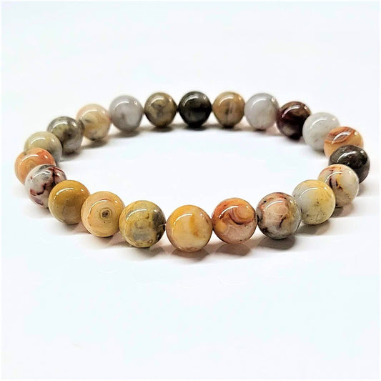 The Healing Sanctuary - Crazy Lace Agate Beaded Bracelets 8mm