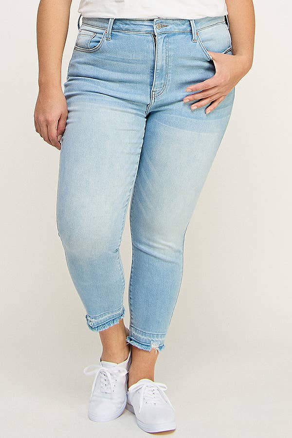 ARTEMIS VINTAGE - AT1100CPPK-P / PLUS SIZE / HIGH RISE CROP SKINNY