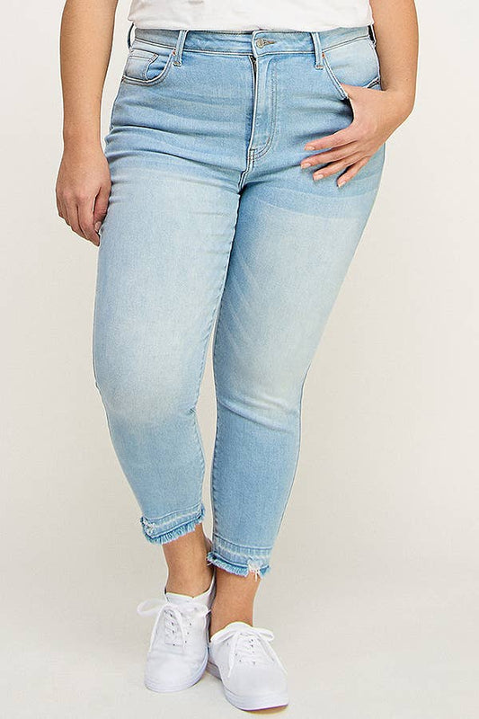 ARTEMIS VINTAGE - AT1100CPPK-P / PLUS SIZE / HIGH RISE CROP SKINNY
