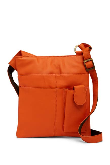 Ricki designs - LEATHER CROSSBODY, I PAD TECH BAG: BLACK