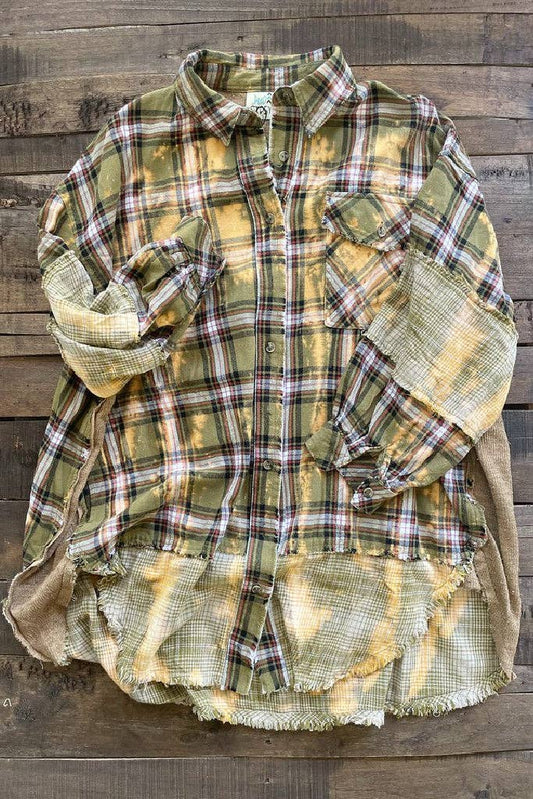 Jaded Gypsy - Moonlight Rising Flannel - Olive