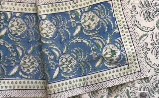 Natural Habitat - Table Runner 60" Thistle Blue