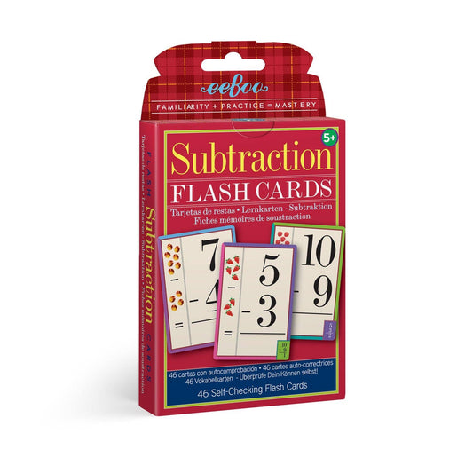 eeBoo - Subtraction Flash Cards