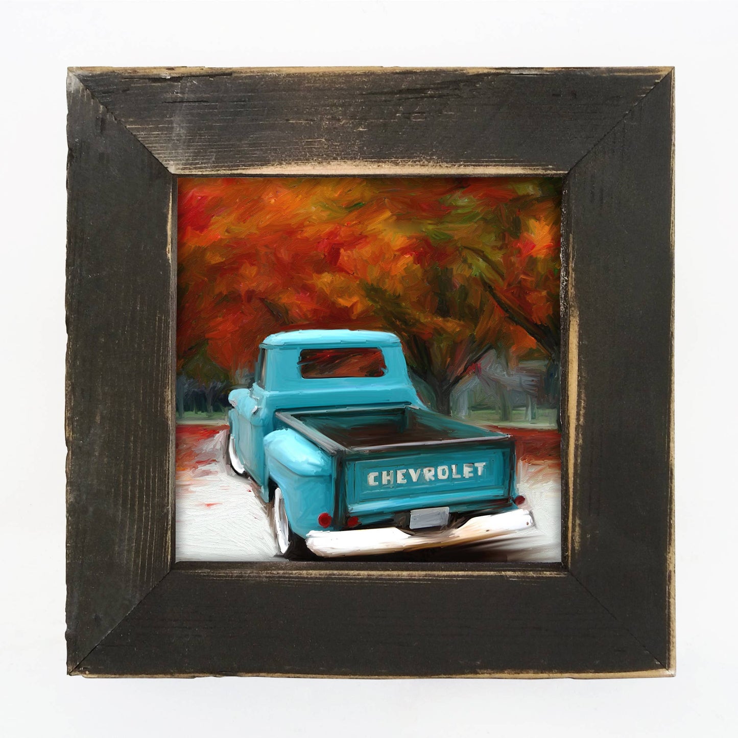 ginger blue - Old Chevy With Fall Trees