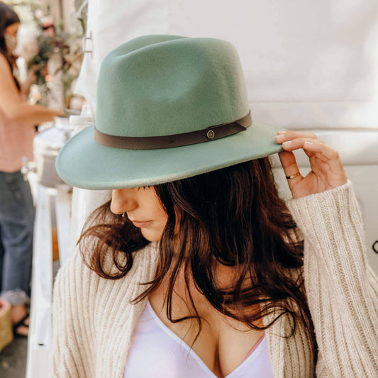 American Hat Makers - McQueen - Womens Felt Fedora Hat
