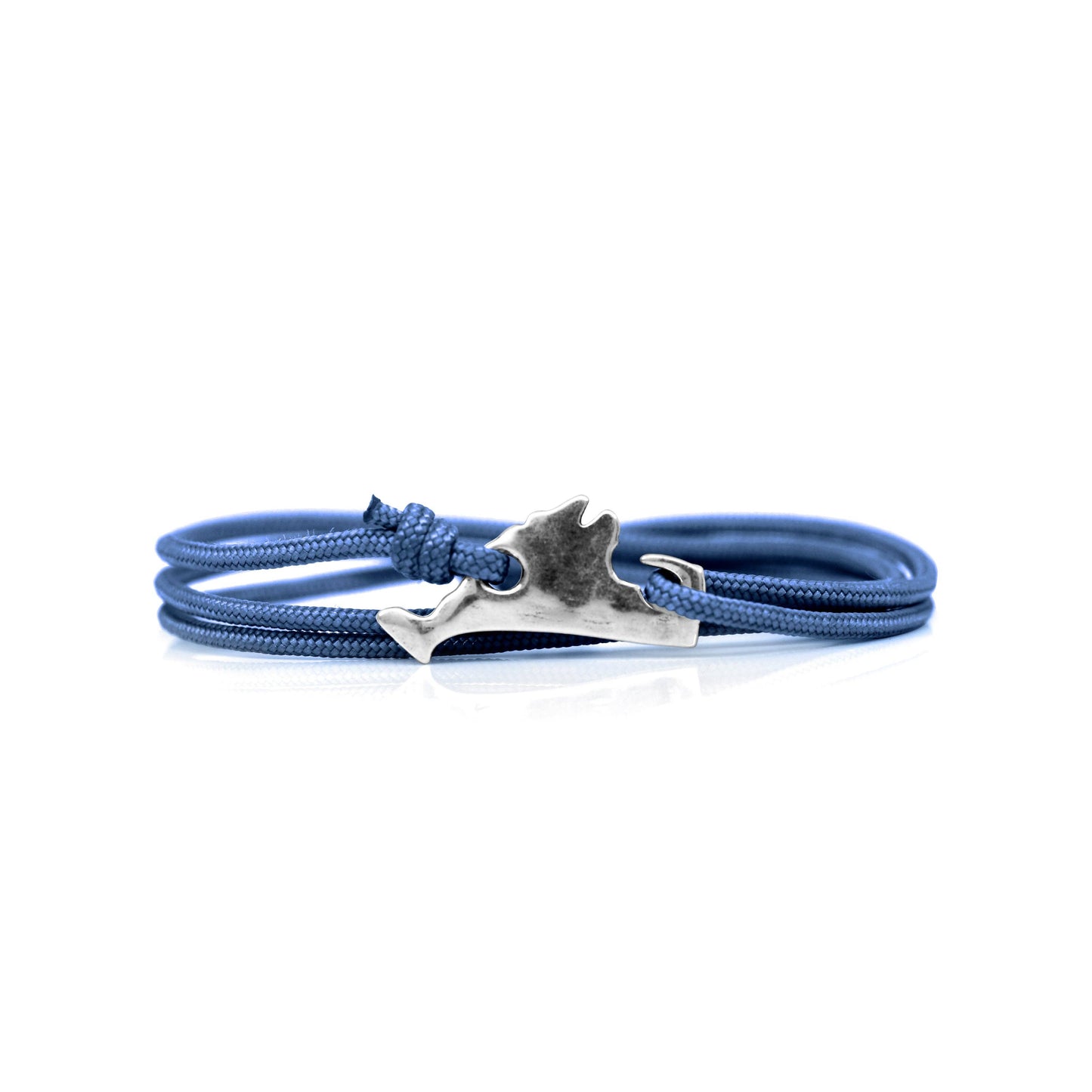Cape Clasp - Martha's Vineyard Clasp: Silver / Blue Bay