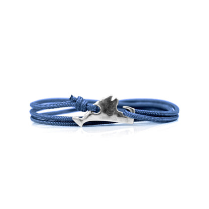 Cape Clasp - Martha's Vineyard Clasp: Silver / Blue Bay