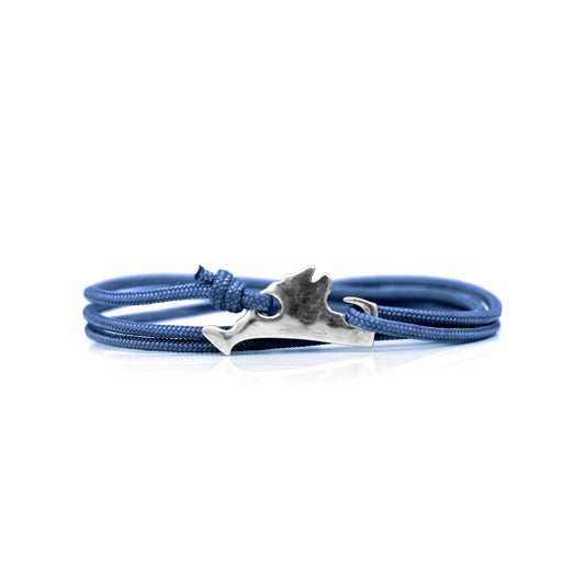 Cape Clasp - Martha's Vineyard Clasp: Silver / Blue Bay