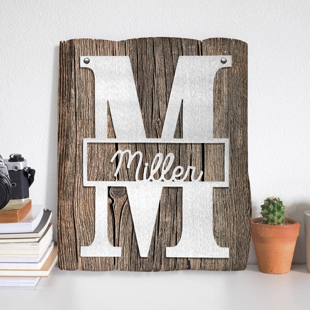 Rusted Orange Craftworks Co. - Script Letter Monogram 16"