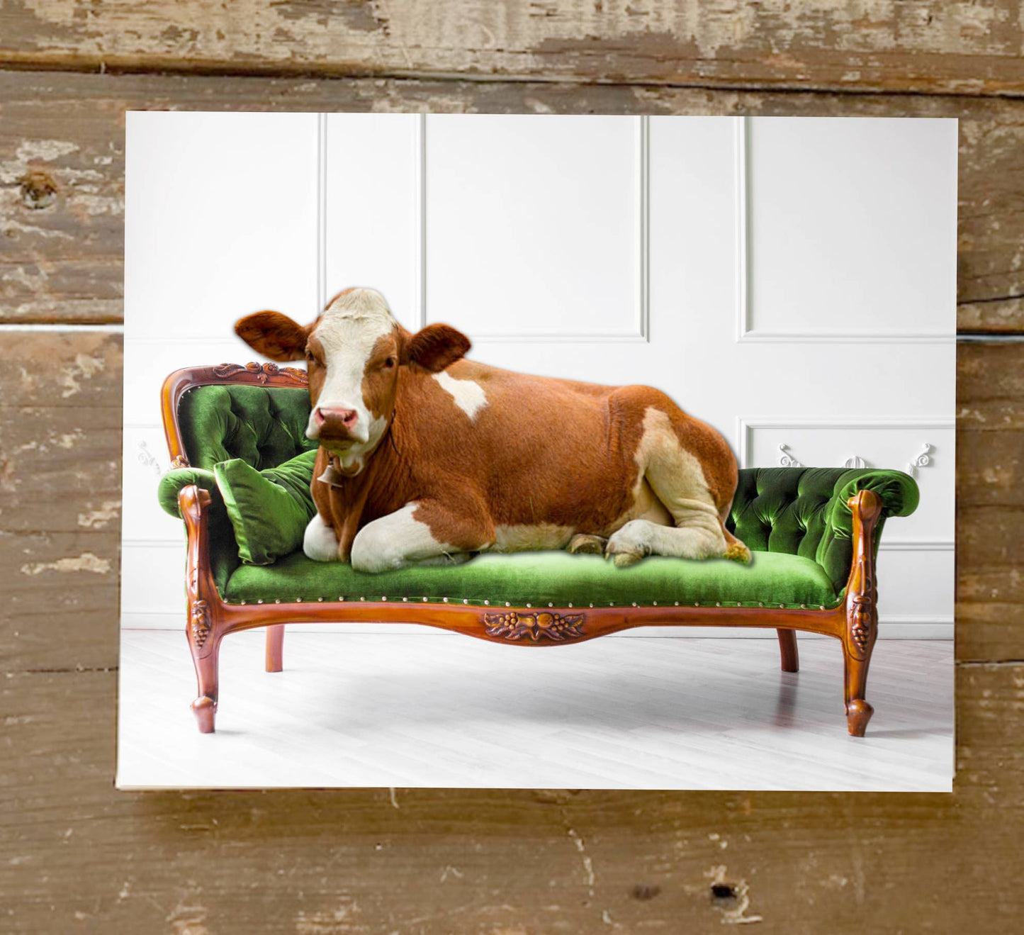 Rustic Nester - Farmhouse decor, cow velvet couch, Mid Century Modern, MCM
