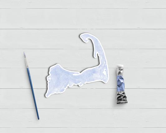 WonderfullyWrittenCo - Watercolor Cape Cod Map Sticker