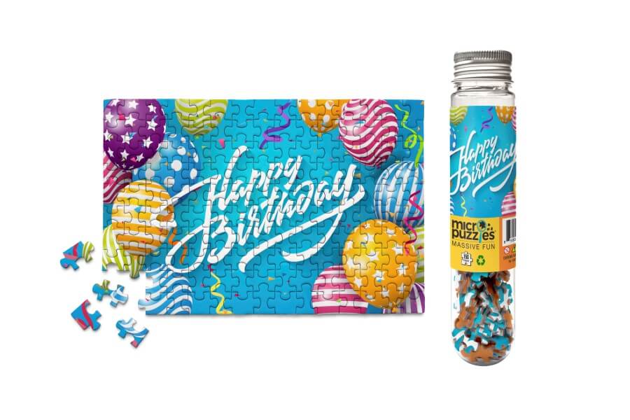 Micro Puzzles - Happy Birthday Balloons - Mini Jigsaw Puzzle