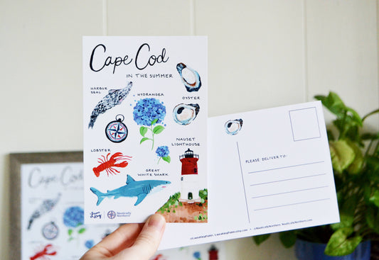 Nautically Northern - Cape Cod in the Summer Postcard