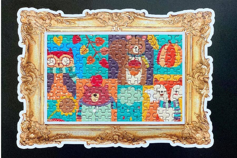 Micro Puzzles - Fridge-Frames Magnetic 4x6 ornate gift picture magnet frames