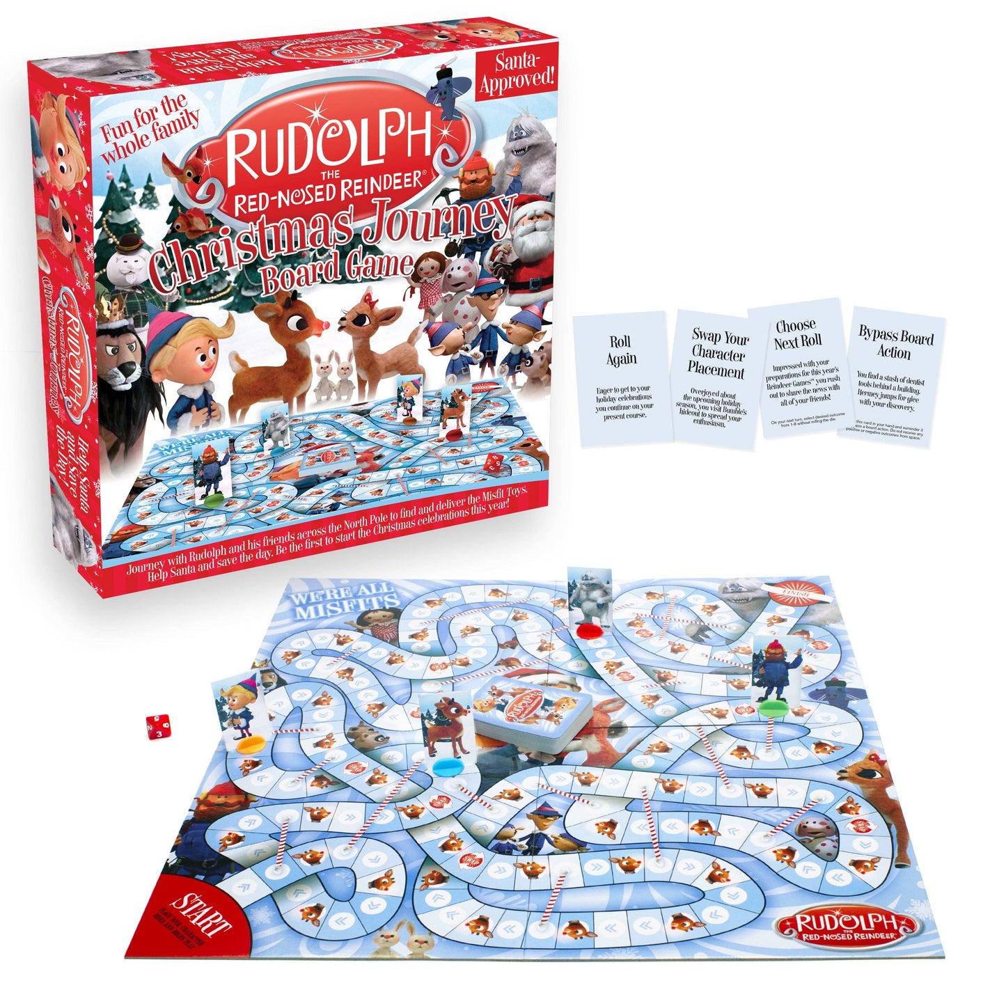 AQUARIUS, GAMAGO, ICUP, & ROCK SAWS by NMR Brands - Rudolph The Red-nosed Reindeer Board Game
