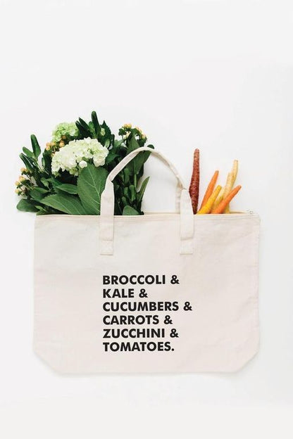 Veggie List Tote Bag
