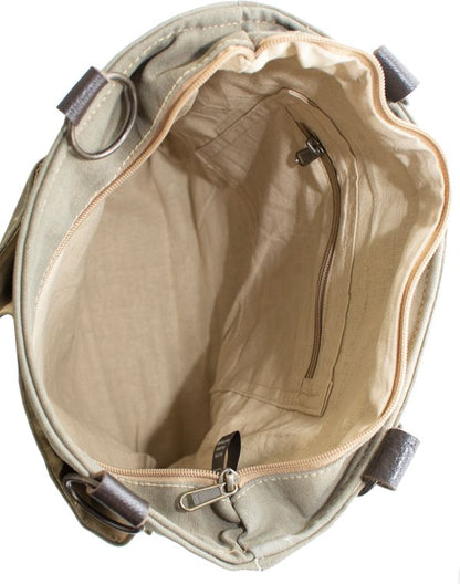RECYCLED MILITARY TENT BACKPACK/CROSSBODY