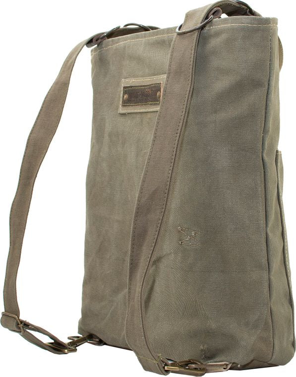 RECYCLED MILITARY TENT BACKPACK/CROSSBODY