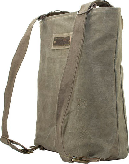RECYCLED MILITARY TENT BACKPACK/CROSSBODY