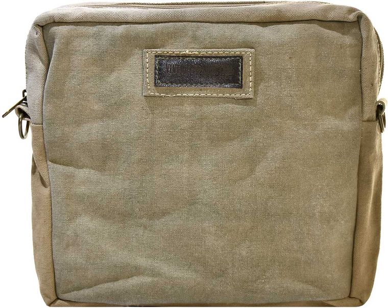 RECYCLED MILITARY TENTw VINTAGE FABRIC /CROSSBODY #17