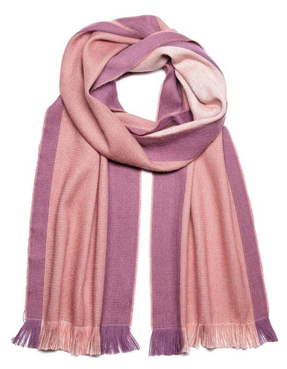 Alpaca Scarf Reversible - Ash Rose
